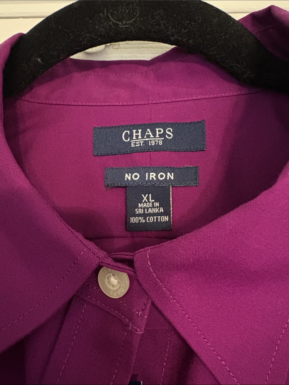 Chaps Women's Button-Down Shirt - Magenta - Picture 2 of 8